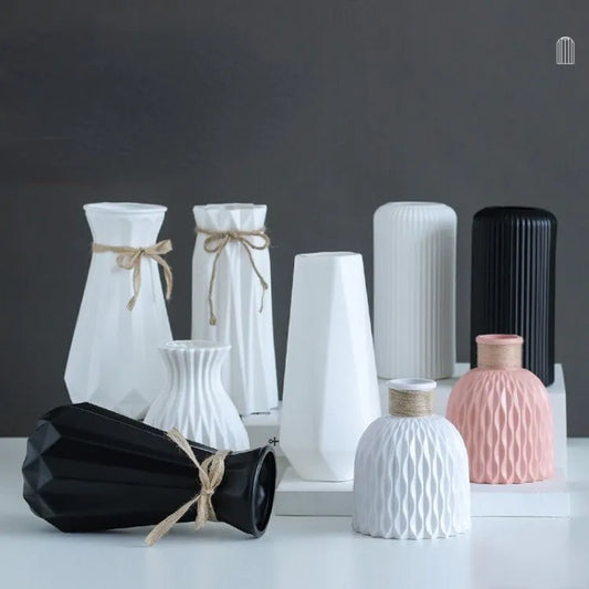 Modern White & Pink Vase