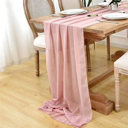 Bridal Shower Decor - Elegant Chiffon Runner