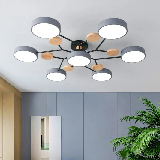 Modern 3 different colors LED chandelier suitable for living room bedroom study room home decoration indoor lighting